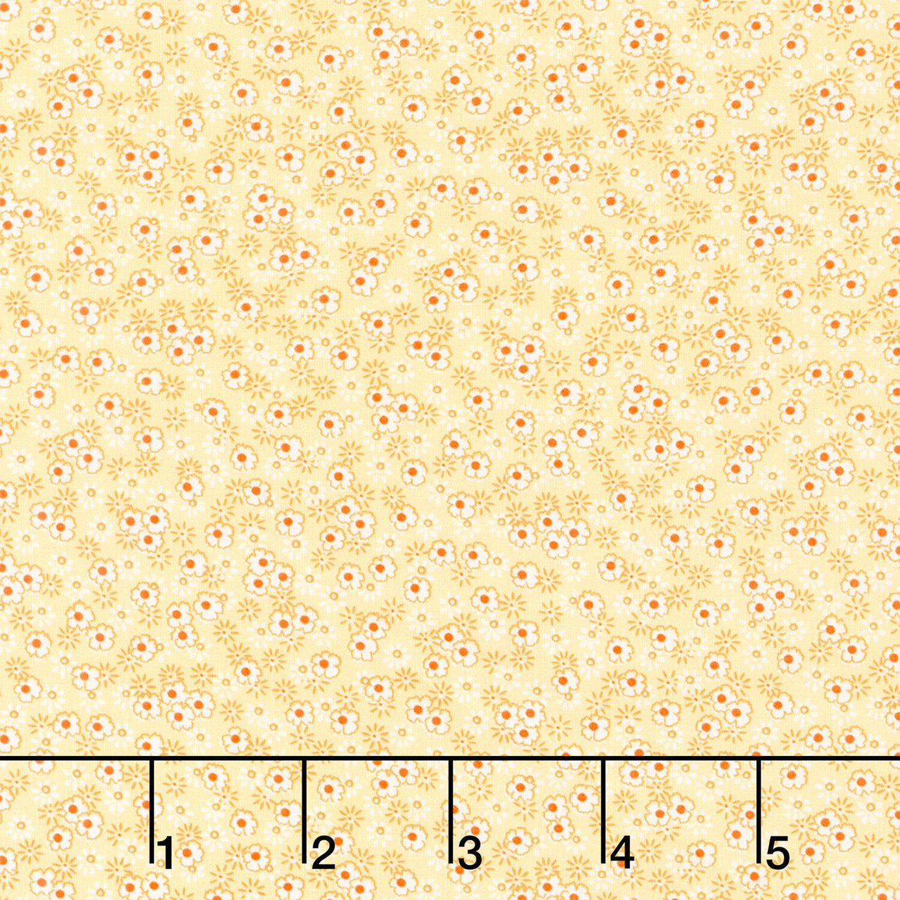 Darlene's Favorites - Small Floral Clusters Yellow Yardage