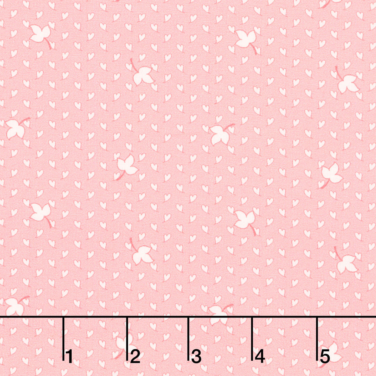 Darlene's Favorites - Hearts And Leaves Pink Yardage