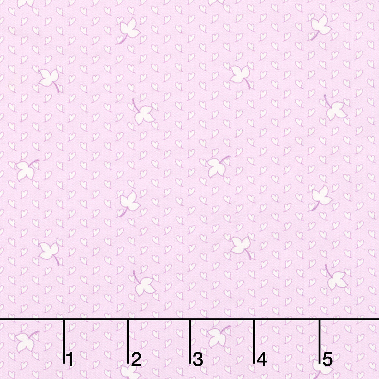 Darlene's Favorites - Hearts And Leaves Lavender Yardage