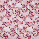 Imperial Collections - Graceful Cranes Decorative Floral Pearl Pink Metallic Yardage