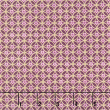 Imperial Collections - Graceful Cranes Blossom Circle Plum Metallic Yardage