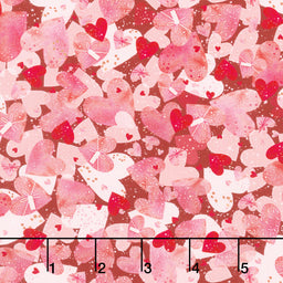 Charming Love - Packed Hearts Valentine Yardage