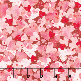 Charming Love - Packed Hearts Valentine Yardage