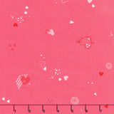 Charming Love - Scattered Small Hearts Love Yardage