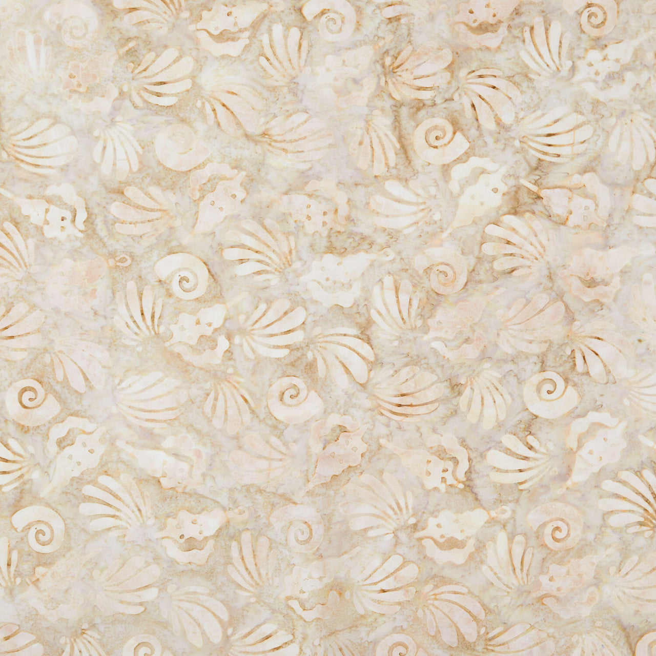 Artisan Batiks - Coastal Shells Silhouette Shell Yardage