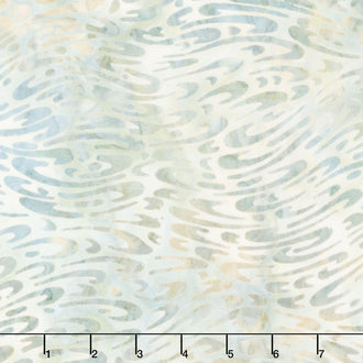 Artisan Batiks - Coastal Shells Water Ripples Mist Yardage
