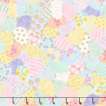 Happy Easter - Packed Easter Eggs Spring Yardage