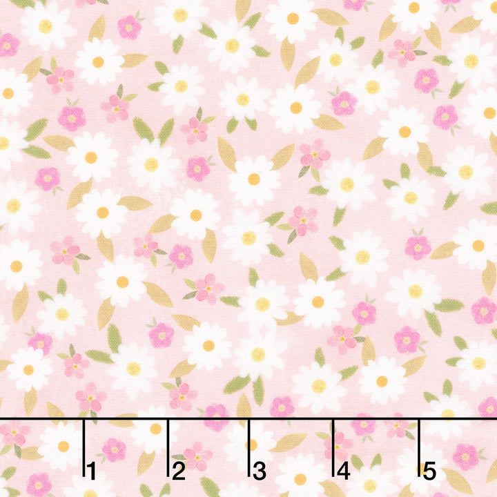 Happy Easter - Small Tossed Daisies Carnation Yardage