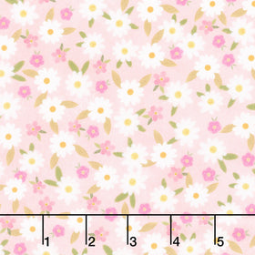 Happy Easter - Small Tossed Daisies Carnation Yardage
