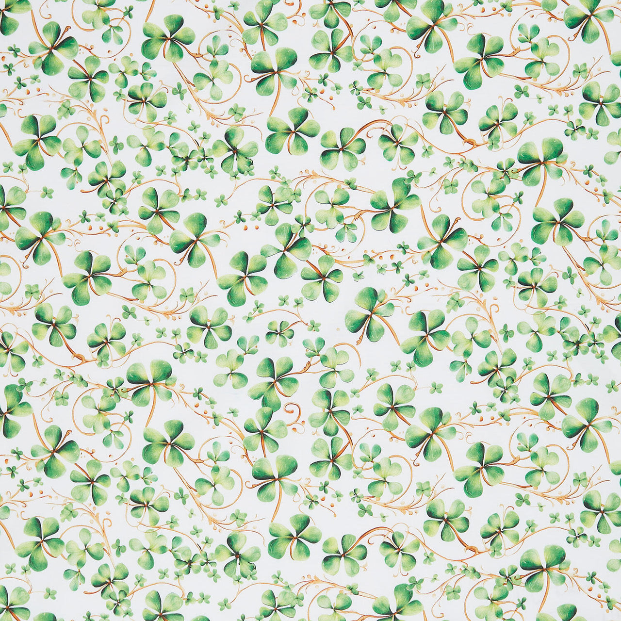 Lucky Clovers - Clover Vines Leprechaun Yardage