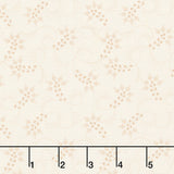 Love Mom - Dotted Swirl Natural Yardage