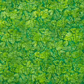 Artisan Batiks - Aloha Sunset Variety Tropical Leaves Leaf Yardage