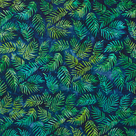 Artisan Batiks - Aloha Sunset Palm Fronds Palm Yardage