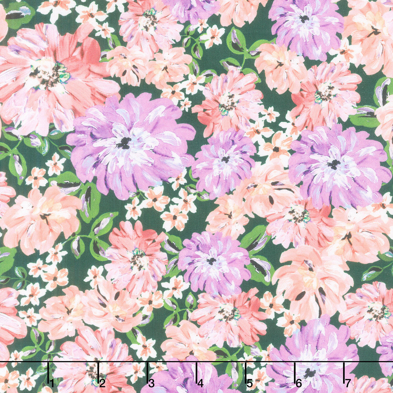 Painterly Petals - Valley Peony Floral Dahlia Yardage