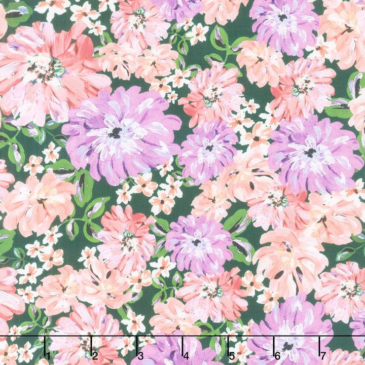 Painterly Petals - Valley Peony Floral Dahlia Yardage