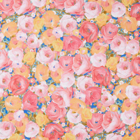 Painterly Petals - Valley Bulb Floral Woodrose Yardage