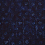 Artisan Batiks - Kasuri Dotted Circles & Stripes Indigo Yardage