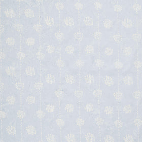 Artisan Batiks - Kasuri Dotted Circles & Stripes Sky Yardage