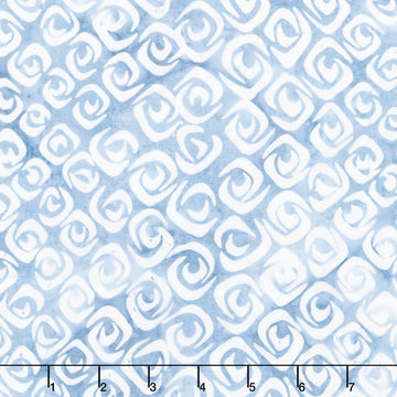 Artisan Batiks - Kasuri Packed Crescents Denim Yardage