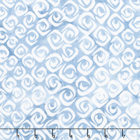 Artisan Batiks - Kasuri Packed Crescents Denim Yardage