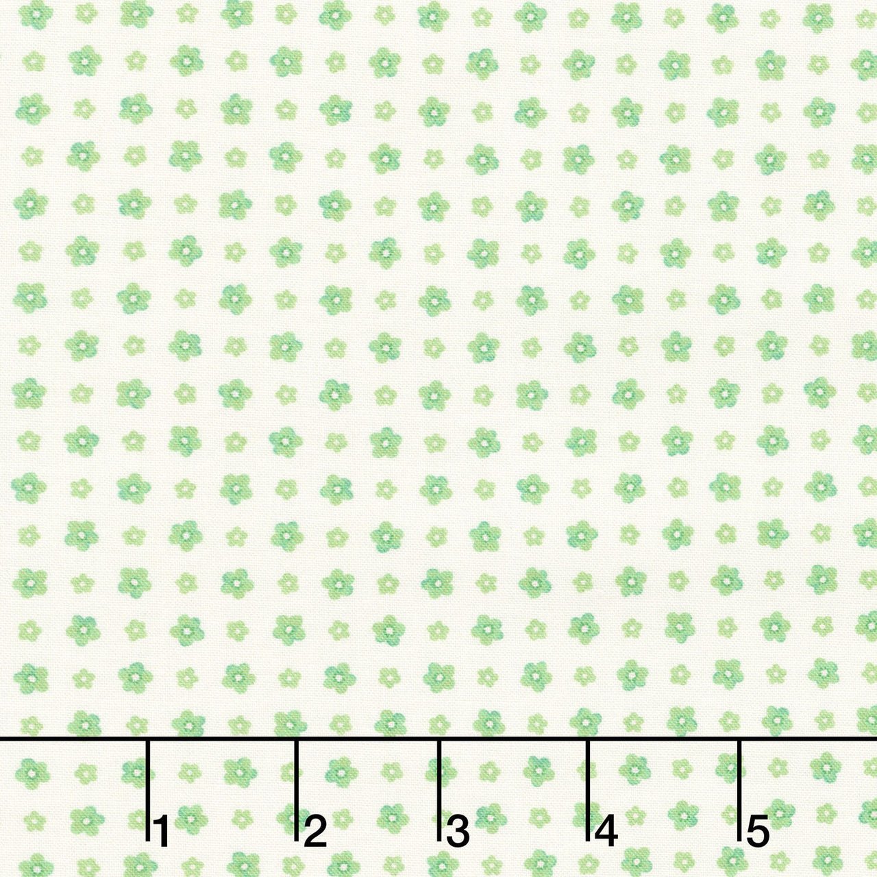 Fabric Market - Small Flower Grid Fresh Dew Yardage