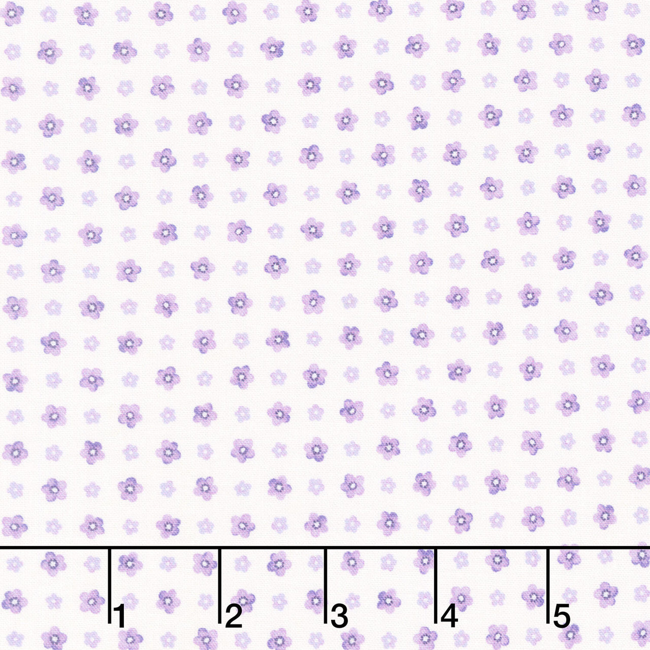 Fabric Market - Small Flower Grid Heather Yardage