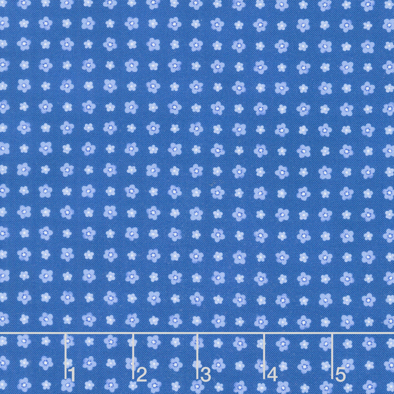 Fabric Market - Small Flower Grid Larkspur Yardage