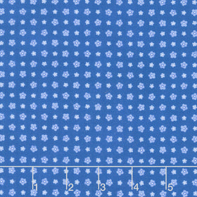 Fabric Market - Small Flower Grid Larkspur Yardage