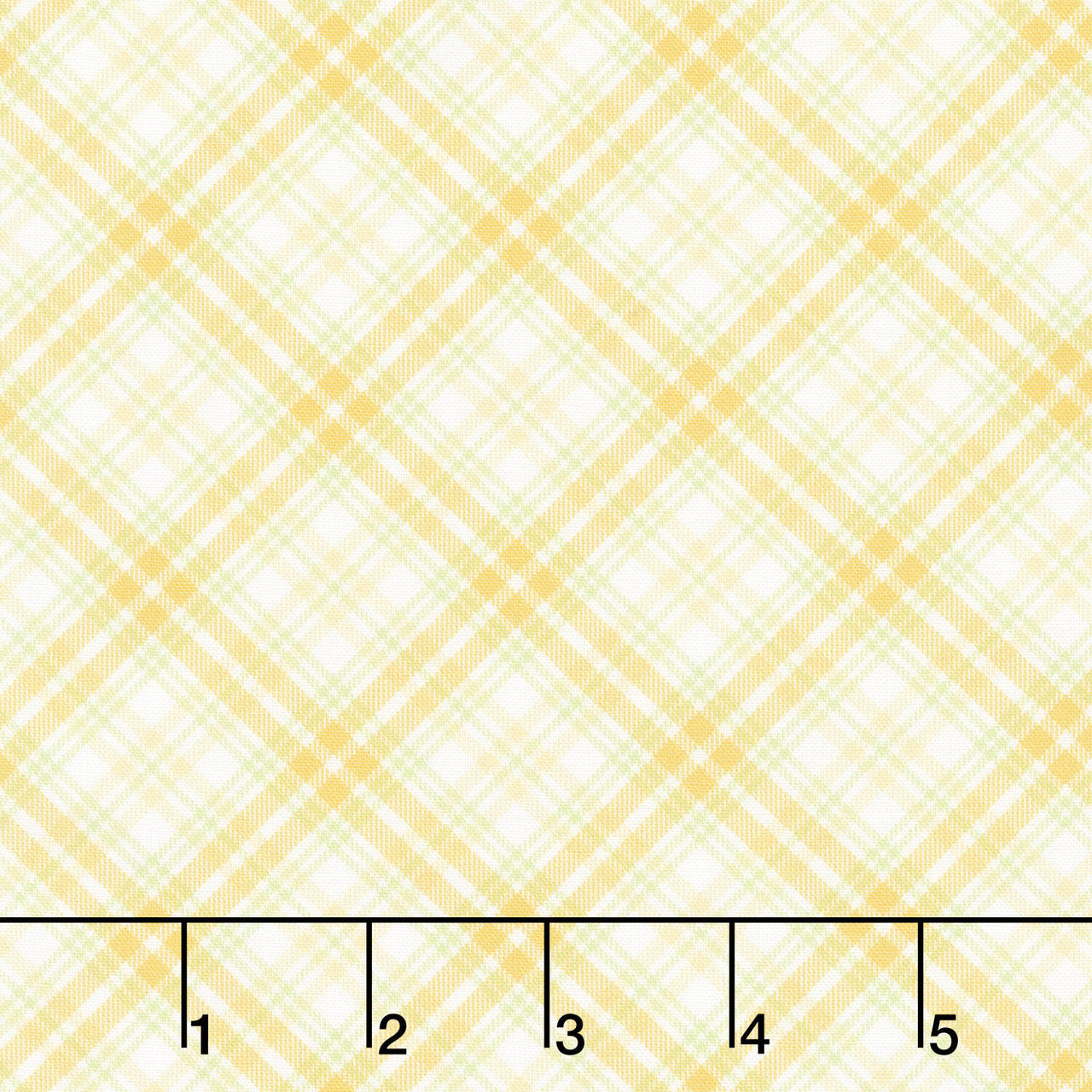 Fabric Market - Diagonal Plaid Citrus Yardage