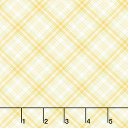 Fabric Market - Diagonal Plaid Citrus Yardage