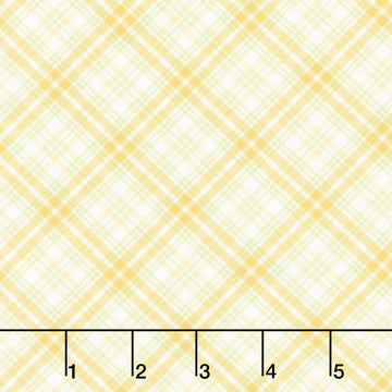 Fabric Market - Diagonal Plaid Citrus Yardage