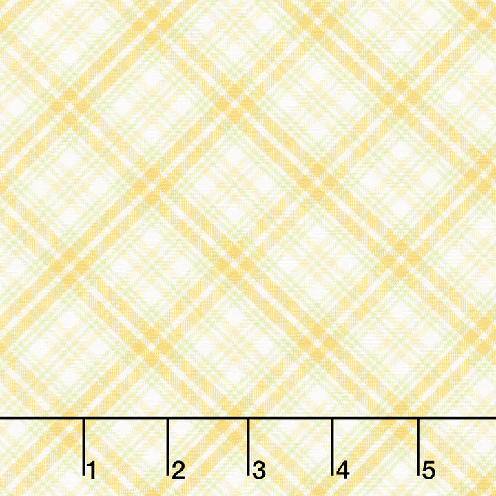 Fabric Market - Diagonal Plaid Citrus Yardage