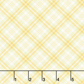 Fabric Market - Diagonal Plaid Citrus Yardage
