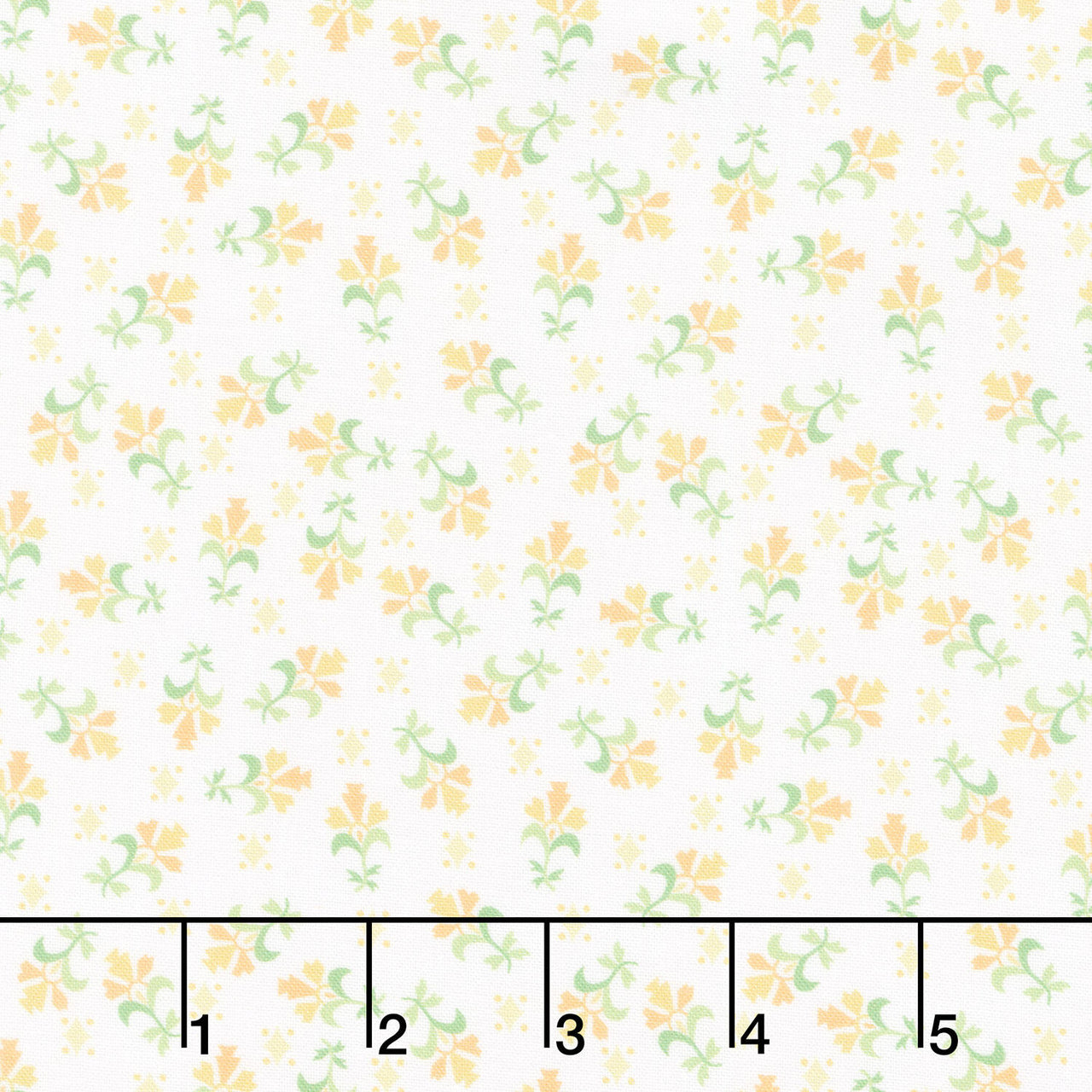 Fabric Market - Tossed Foulard Citrus Yardage