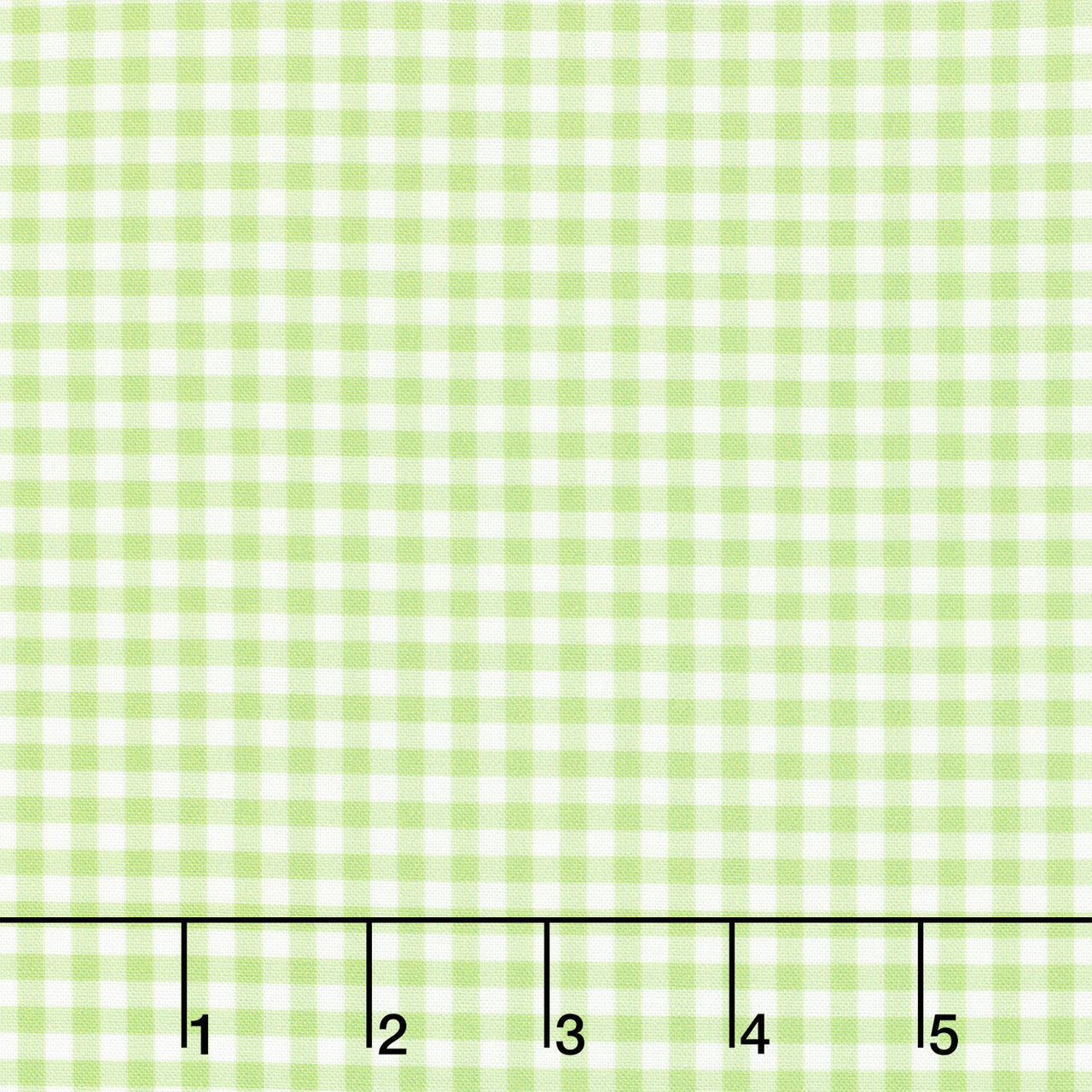 Fabric Market - Gingham Check Lime Yardage