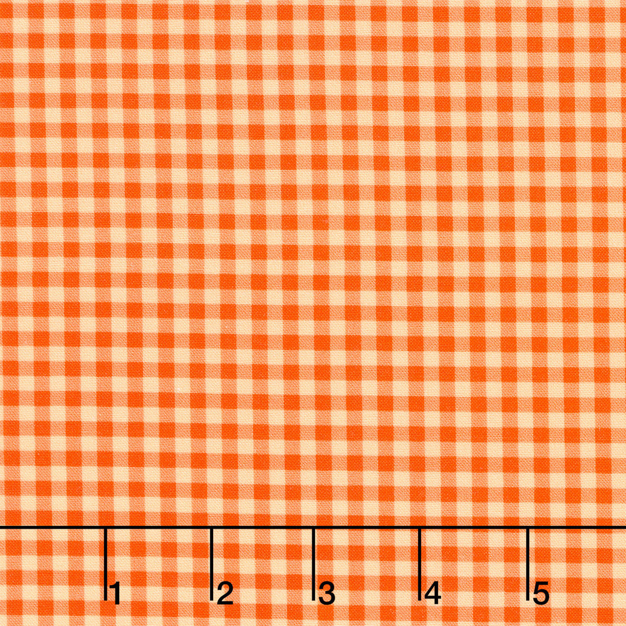 Fabric Market - Gingham Check Nectarine Yardage