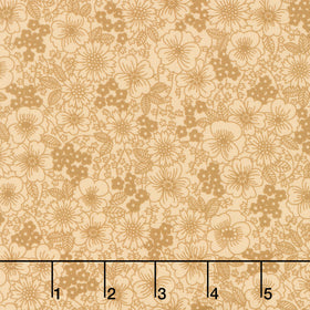Fabric Market - Packed Florals Hazelnut Yardage