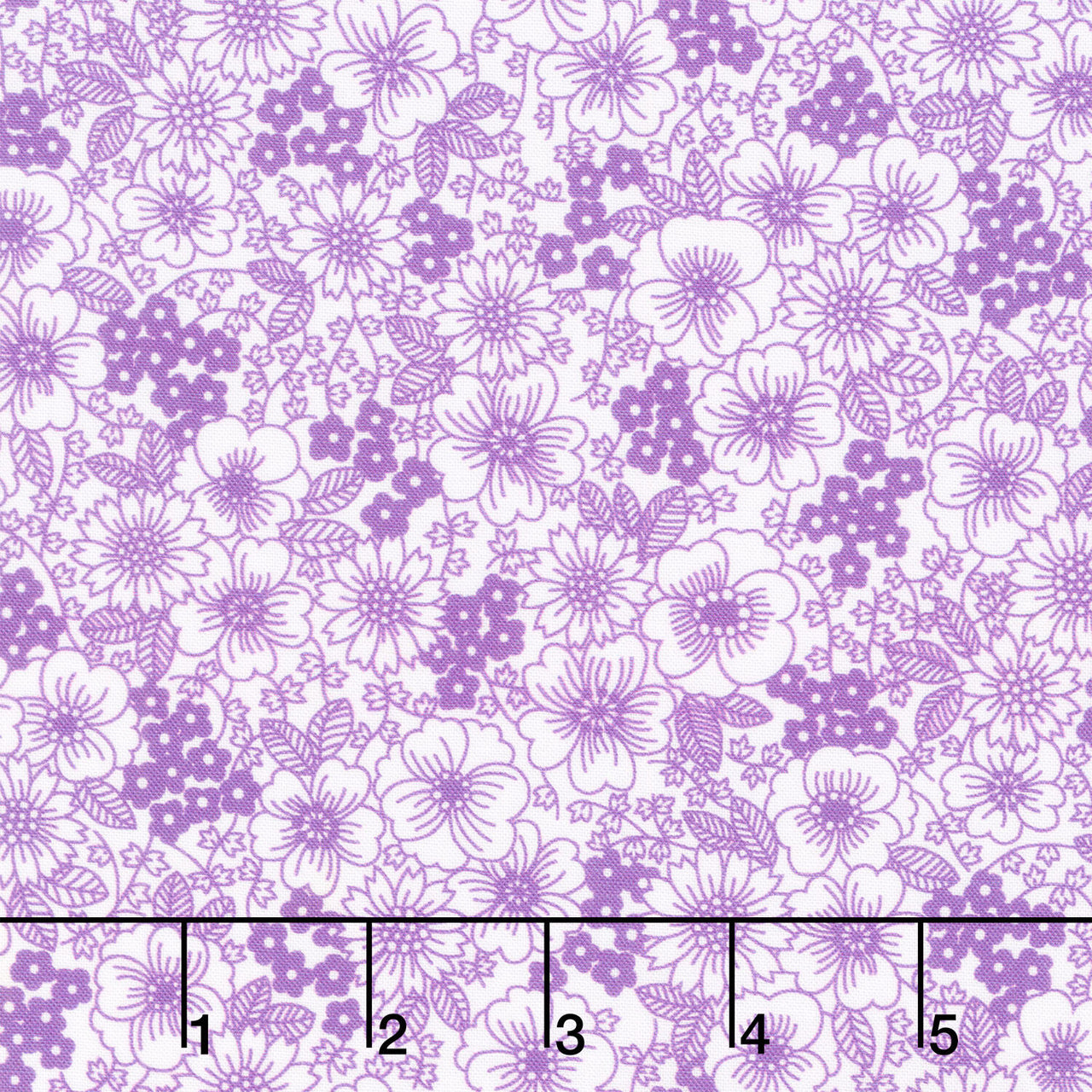 Fabric Market - Packed Florals Pansy Yardage