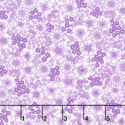 Fabric Market - Packed Florals Pansy Yardage