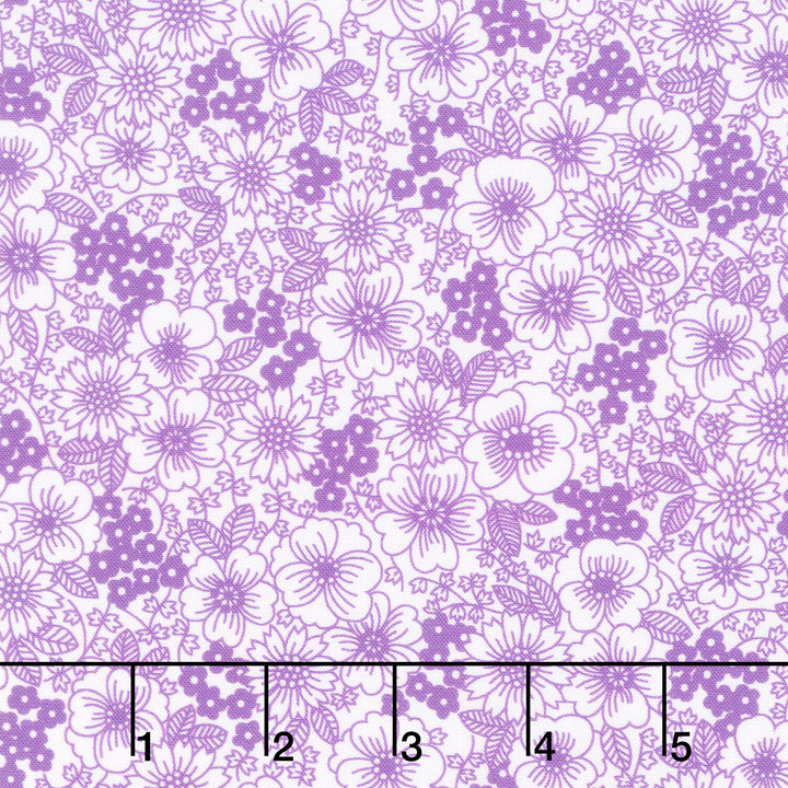 Fabric Market - Packed Florals Pansy Yardage