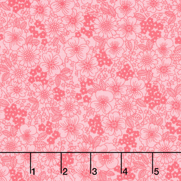 Fabric Market - Packed Florals Guava Yardage