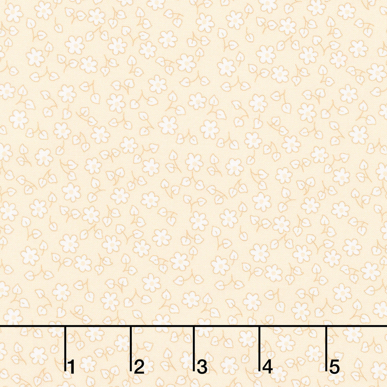 Fabric Market - Ditsy Floral Vanilla Yardage