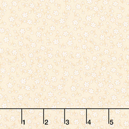 Fabric Market - Ditsy Floral Vanilla Yardage