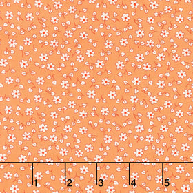 Fabric Market - Ditsy Floral Nectarine Yardage