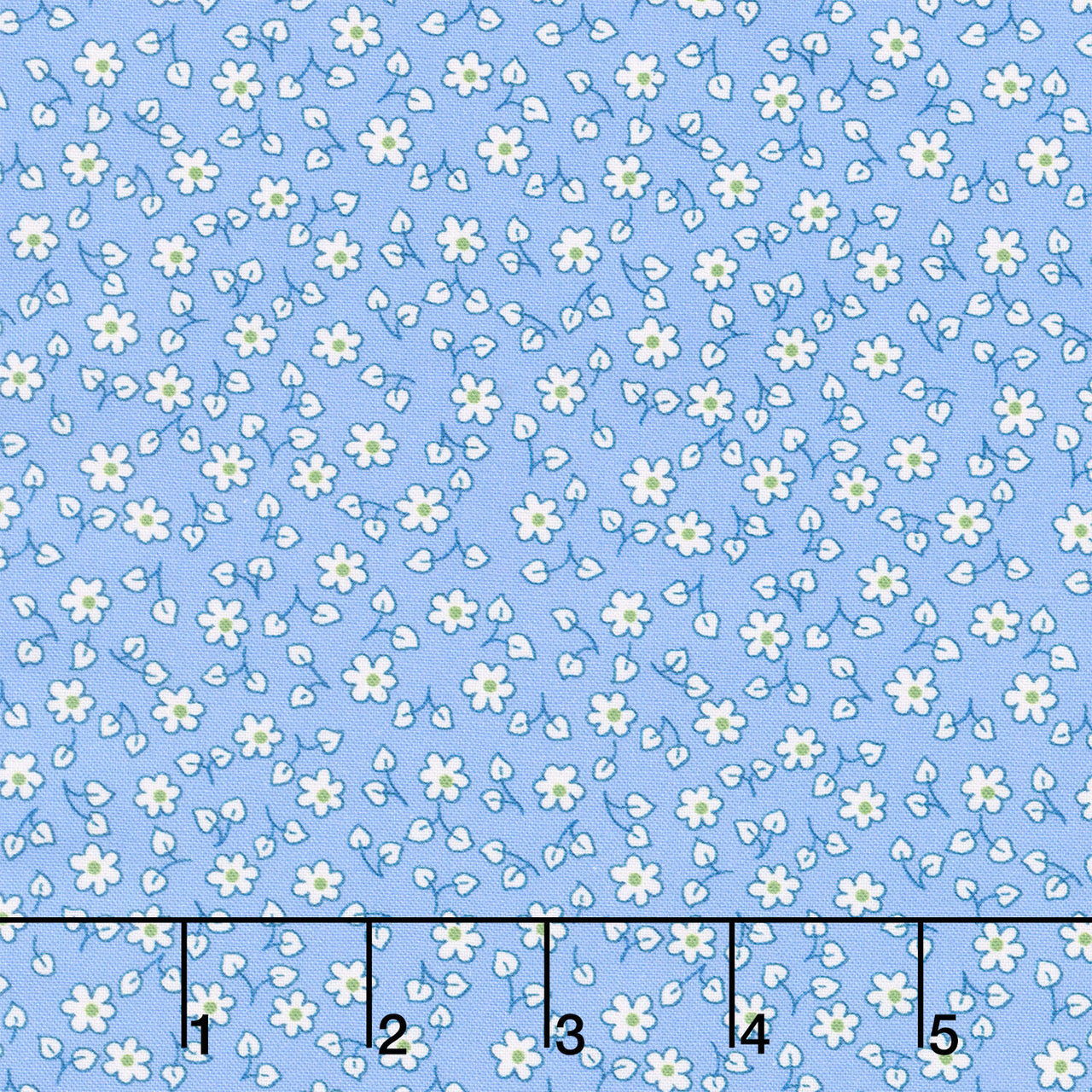 Fabric Market - Ditsy Floral Blue Yonder Yardage