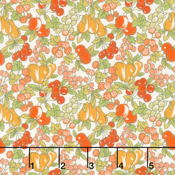 Fabric Market - Packed Leaves And Fruits Garden Yardage
