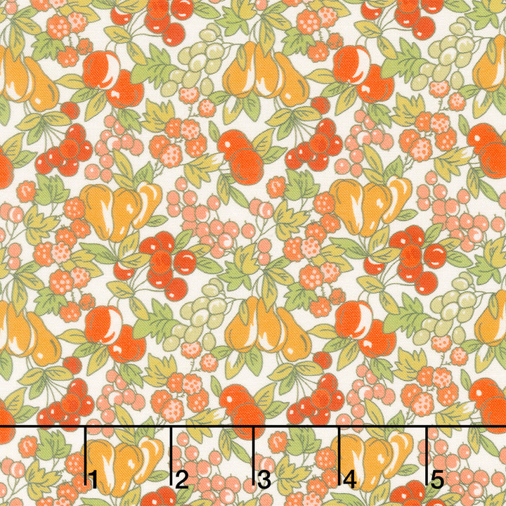 Fabric Market - Packed Leaves And Fruits Garden Yardage