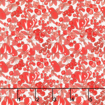 Fabric Market - Packed Leaves And Fruits Punch Yardage