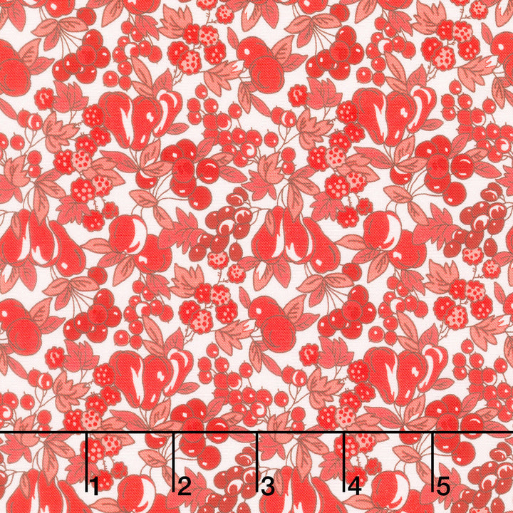 Fabric Market - Packed Leaves And Fruits Punch Yardage
