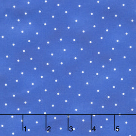 Fabric Market - White Dots Blueberry Yardage